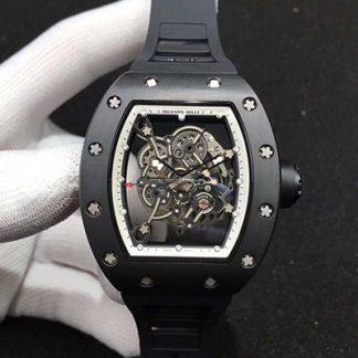 Richard Mille RM055 Black Strap | UK Replica - 1:1 best edition replica watches store,high quality fake watches