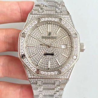 Audemars Piguet 15400.OR Full Diamond Dial | UK Replica - 1:1 best edition replica watches store,high quality fake watches