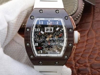 Richard Mille RM011 White Strap | UK Replica - 1:1 best edition replica watches store, high quality fake watches