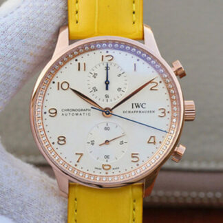 IWC Portuguese Yellow Strap | UK Replica - 1:1 best edition replica watches store, high quality fake watches