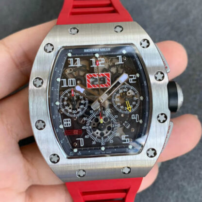 Richard Mille RM011 Red Rubber Strap | UK Replica - 1:1 best edition replica watches store, high quality fake watches