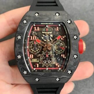 Richard Mille RM-011 Forged Carbon Black Strap | UK Replica - 1:1 best edition replica watches store, high quality fake watches