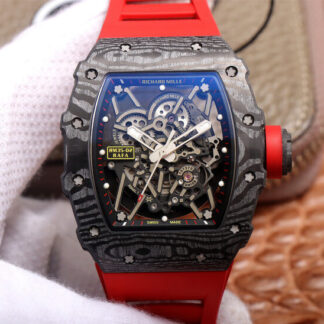 Richard Mille RM35-02 ZF Factory Red Rubber Strap | UK Replica - 1:1 best edition replica watches store, high quality fake watches