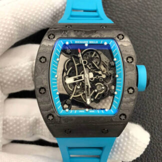 Richard Mille RM055 ZF Factory Blue Rubber Strap | UK Replica - 1:1 best edition replica watches store, high quality fake watches